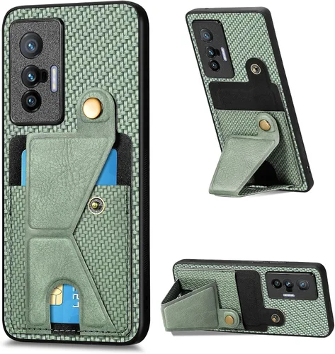 Vista 92 de Funda para Oppo K10x / OnePlus Nord CE 2 Lite 5G Funda para Realme 9 5G / 9 Pro / Q5 / V25 Funda de piel sintética con ranuras para tarjetas