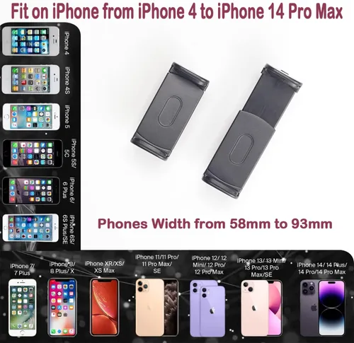 Vista 5 de Soporte de trípode de suelo, trípode alto retráctil de cuello de cisne ajustable de 7.2 pies para iPhone 12 Pro Max, iPhone 11 Pro Max, iPhone Xs