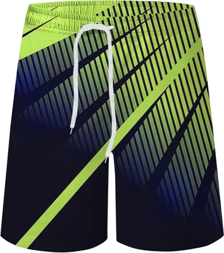 Vista 5 de Conjunto deportivo de verano para hombre, conjunto deportivo de 2 piezas, cuello redondo, manga corta y pantalones cortos