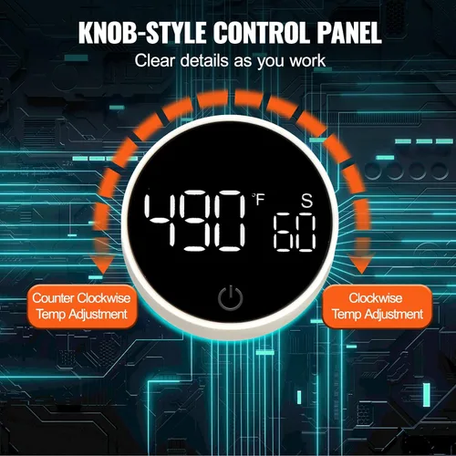 Vista 4 de VEVOR Máquina de prensa térmica automática 3 en 1 para gorras - Sin arrugas, liberación automática y botón de presión, panel de control digital