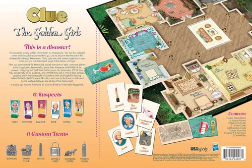 Vista 7 de USAopoly The dorado Girls Clue Juego de mesa