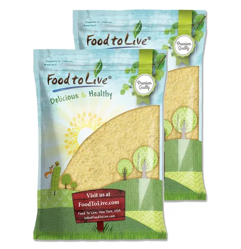Vista 7 de Food to Live Harina de maíz a la antigua, 12 onzas, harina de maíz integral, harina gruesa, vegana, kosher, a granel, ideal para hornear pan