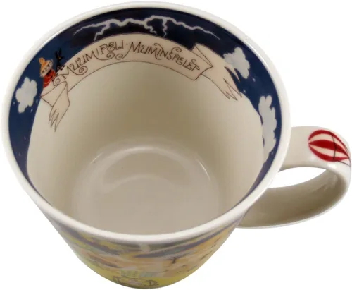 Vista 5 de Taza de sopa con diseño del mapa del Valle de Moomin Yamaka Japón