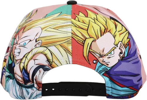 Vista 4 de Dragon Ball Z Majin Buu & Goku - Gorra de béisbol con panel de sublimación, multicolor