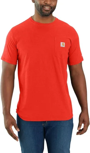 Vista 3 de Carhartt Para Hombre 104616 Force® Ajuste Relajado Peso Medio Manga Corta con Bolsillo Aventurine