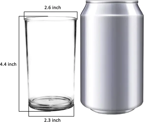 Vista 2 de Youngever Paquete de 9 vasos de plástico de 9 onzas, vasos irrompibles, vasos de plástico reutilizables, vasos para beber, sin BPA, aptos