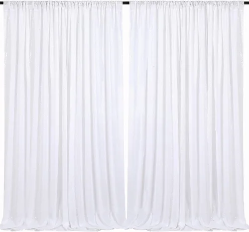 Vista 66 de B-COOL Cortinas de Fondo de Lentejuelas Azul Bebé 2 Piezas 2ftx8ft Fotografía para Fiestas Fondo Brillante Cortinas para Prom Bodas Baby Shower