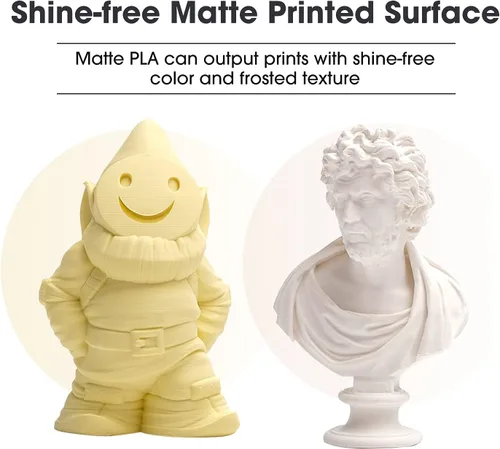 Vista 5 de eSUN Filamento PLA Mate 1.75mm, Filamento PLA Mate para Impresora 3D, Carrete de 1KG, Filamento de Impresión 3D para Impresoras 3D, Carrete