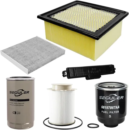 Vista 11 de Kit de filtro diésel de 6.7 L - 68197867AA 68157291AA Filtro de combustible 5083285AA Aceite 53034051AB Filtro de aire Compatible con motores diésel