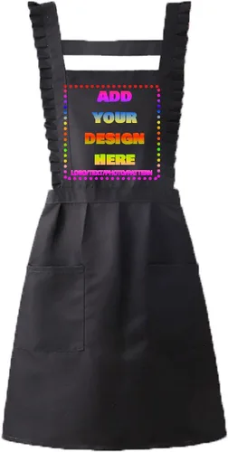 Vista 13 de Delantal personalizado personalizado para mujeres/hombres, delantales de cocina ajustables para estilistas de peluquería, delantales impermeables