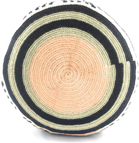 Vista 3 de Bolsos Colombianos, Mochila Wayuu, 100% Original Algodón Colombiano Bolsa De Cubo Hecho A Mano