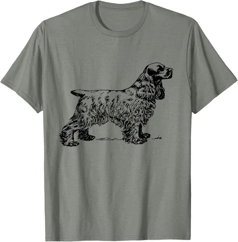 Vista 31 de Cocker Spaniel - Camiseta para perro Cocker Spaniel, gris, S Asfalto