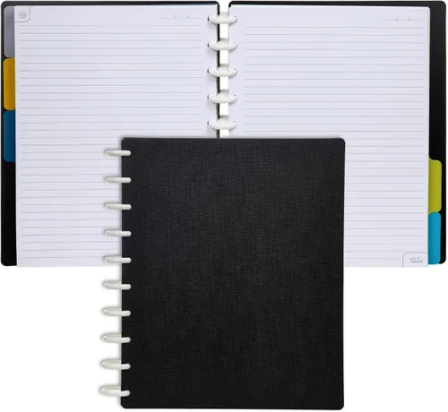 Vista 77 de Talia - Cuadernos de notas con tapas, planificador, personalizables, (Rosa de los 90, Junior (5.5 pulgadas x 8.5 pulgadas))