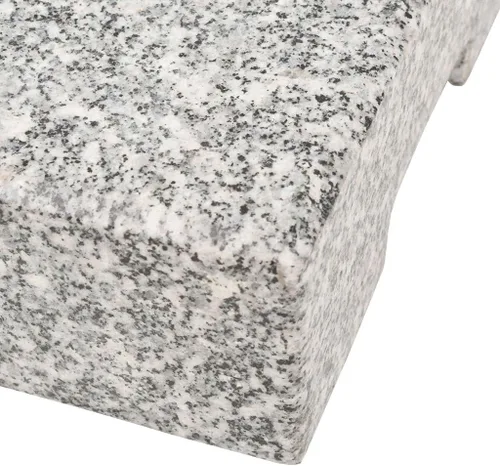 Vista 7 de Base de sombrilla de granito rectangular, soporte cuadrado de granito para exteriores, resistente a la intemperie, para patio, jardín, terraza