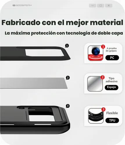 Vista 4 de GOOSPERY Funda tipo cartera para Samsung Galaxy Z Flip 4 / Z Flip 3, ranura para tarjetas oculta, puerta magnética de cierre automático, funda Negro