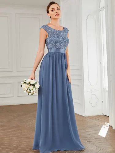 Vista 3 de Ever-Pretty Vestidos de dama de honor fruncidos con cintura imperio para mujer 0646