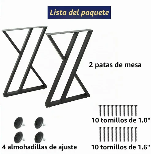 Vista 4 de Patas de mesa de 36 pulgadas, patas de mesa de altura