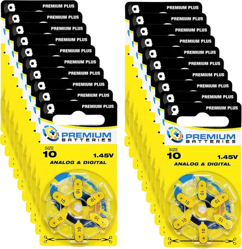 Vista 39 de Pilas Premium para audífonos, tamaño 10, 1.45V, con pestaña amarilla (6 pilas)