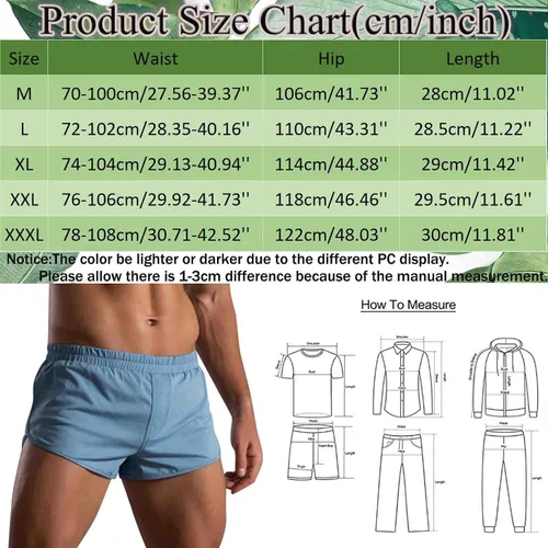 Vista 7 de Pantalones cortos deportivos para hombre, pantalones cortos de entrenamiento para hombre, pantalones cortos ligeros de 3 pulgadas, pantalones cortos