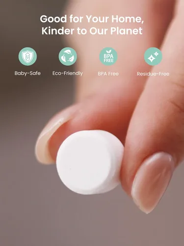 Vista 9 de GROWNSY Tabletas descalcificadoras para lavadoras de botellas, 12 tabletas descalcificadoras para eliminar la acumulación de cal y mineral