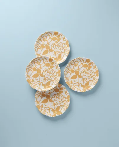 Vista 2 de Lenox Butterfly Meadow Cottage - Juego de 4, 4.95 libras, vara dorada