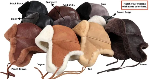 Vista 4 de Zavelio Manopla de piel de oveja prémium para hombre