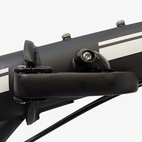 Vista 5 de ZiZZO Campo Bicicleta plegable de 20 pulgadas con vástago ajustable de 7 velocidades, marco ligero