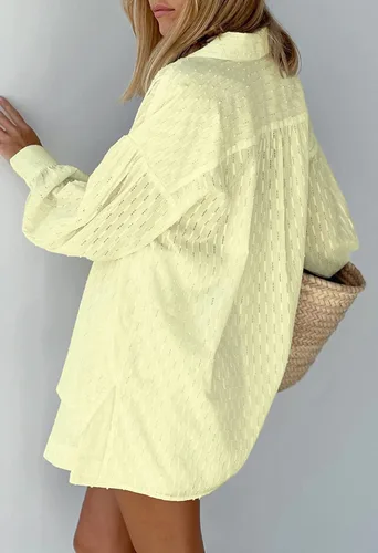 Vista 4 de Fixmatti 2 Piece Outfits Long Sleeve Button Down Shirt and Shorts Sweatsuit Lounge Sets