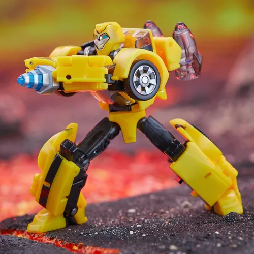Vista 10 de Transformers Legacy United Deluxe Class Animated Universe Bumblebee, Figura de Acción Convertible de 5.5 Pulgadas, 8+