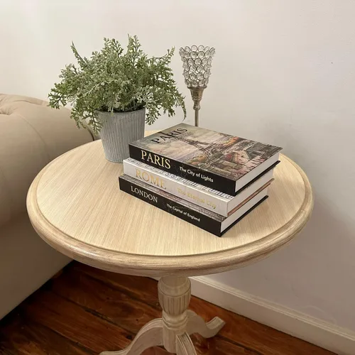 Vista 6 de Libros decorativos para decoración del hogar, hermoso juego de 3. Cajas decorativas, no páginas en el interior. Libros Decorativos para Mesa