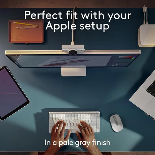 Vista 9 de Logitech MX Anywhere 3S para Mac, mouse Bluetooth inalámbrico compacto, seguimiento de 8K DPI en cualquier superficie, clics silenciosos, USB C