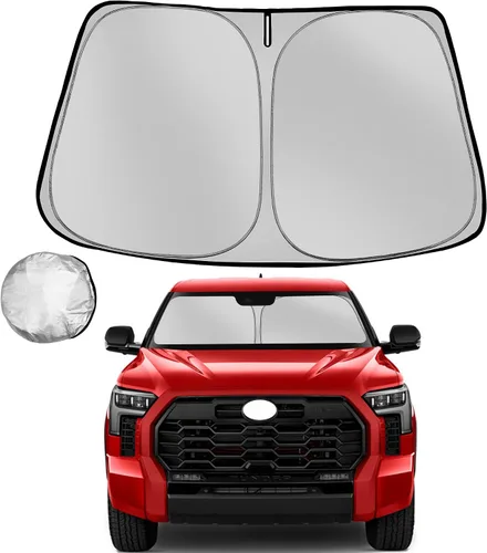 Vista 28 de [Usado] Parasol para parabrisas Che-vrolet/Chevy Silverado 1999-2006 plegable para ventana delantera de automóvil, bloquea los rayos UV y el calor