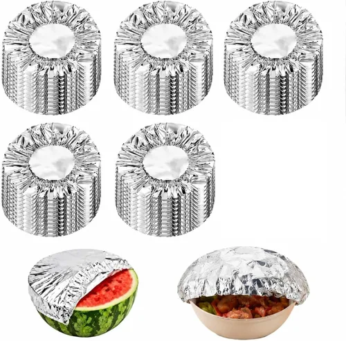 Vista 10 de Fresh Keeping Bags - Fundas elásticas reutilizables para almacenamiento de alimentos con bordes elásticos, fundas de plástico elásticas para tazones
