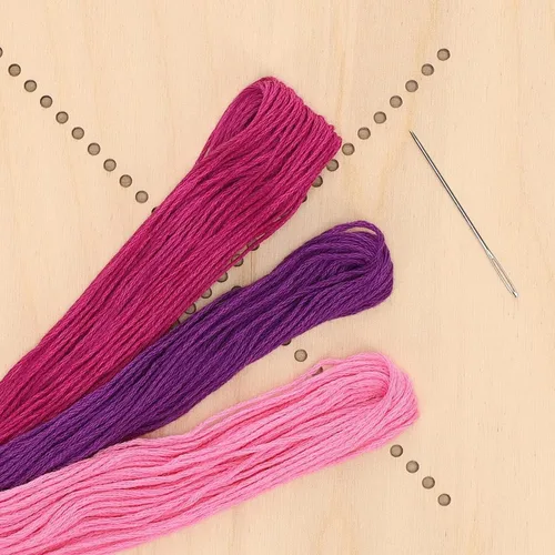 Vista 6 de LEISURE ARTS Kit de arte de cuerda cosida de madera con caja de sombras Twister - Manualidades para adultos o niños - Kits de manualidades