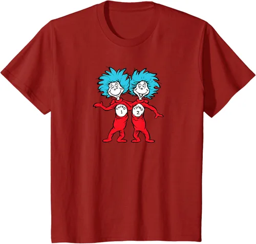 Vista 78 de Dr. Seuss Thing 1 Thing 2 Buddies - Camiseta Negro
