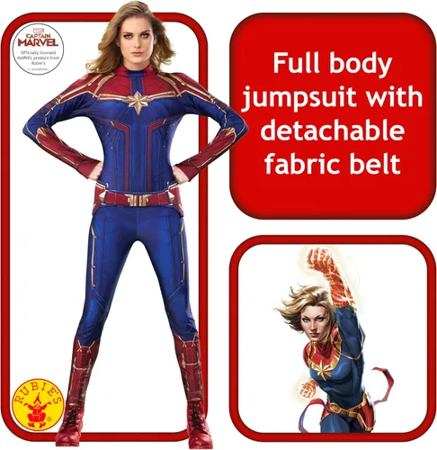 Vista 4 de Rubie's Capitán Marvel Hero - traje para mujer