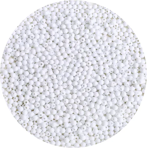 Vista 33 de BONNY BOXX 2000 piezas 4 mm cuentas redondas de acrílico de zafiro suave, bolas de plástico de chicle de burbujas, cuentas gruesas de bolas