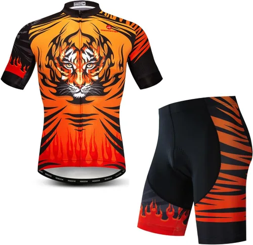 Vista 44 de Camisetas de ciclismo para hombre, camiseta de ciclismo de montaña, manga corta, transpirable, camisetas de ciclismo de secado rápido