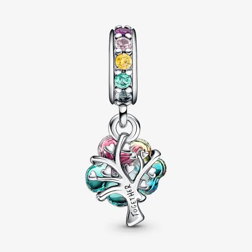 Vista 2 de 925 Sterling Silver Love Fmaily Charms for Bracelets and Necklaces Infitiny Love and Family Dangle Pendants Beads Charms Jewelry Gift for Women Girls