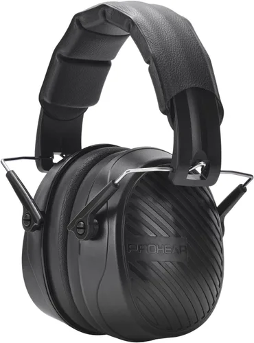 Vista 11 de PROHEAR 038 - Orejeras de protección auditiva para siega, reducción de ruido pasiva de 28dB, protector auditivo compacto y plegable para tiro Púrpura