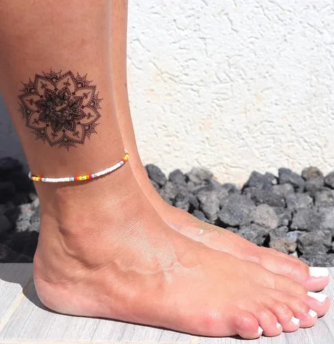 Vista 7 de Boho Anklet, Native American Jewelry, Unique Thin Beaded Ankle Bracelet for Women or Girls, Colorful Bohemian Hippie Beach Waterproof Foot Jewelry