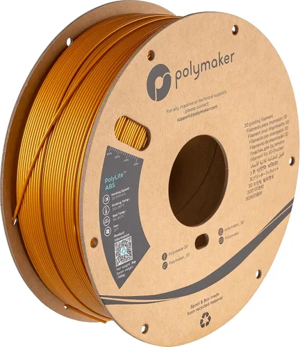 Vista 12 de Polymaker Filamento ABS Pro para impresora 3D de 0.069 pulgadas, color negro, ABS de grado de ingeniería de 2.2 lbs con alta resistencia al calor
