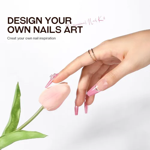 Vista 5 de Morovan Gel Constructor para Uñas: Gel Duro de Larga Duración para Extensión de Uñas, Gel Constructor Transparente, Fortalecedor de Uñas, Escultura
