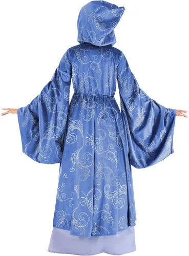 Vista 5 de Cinderella Adult Premium Purple Fairy Godmother Costume Womens, Magical Dress Halloween Outfit