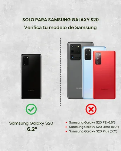 Vista 2 de Porter Riley - Funda de cuero para Samsung Galaxy S20. Funda de cuero genuino premium con soporte, cartera/cubierta (marrón chocolate)