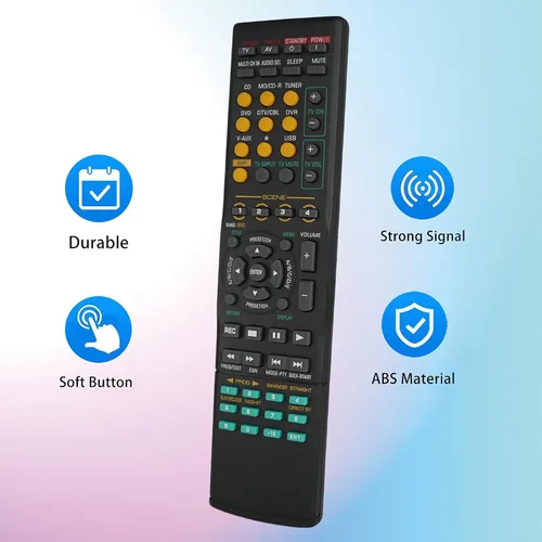 Vista 3 de Control remoto de repuesto universal para HTR-5835SL DTX1100 RAV305 WE45900 US RAV-305 RAV-240 RAV240 RX-V630 RXV630 HTR-5560 HTR5560 para receptor