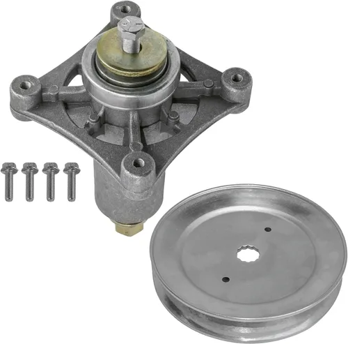 Vista 4 de Caltric Conjunto de eje con polea compatible con Husqvarna Gls 2748 2754 Ct126 153 154 Cth126 163T