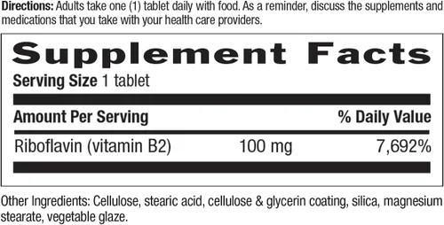 Vista 5 de Country Life Suplemento de riboflavina de 100 mg de vitamina B2 – Aumenta la producción de energía y apoya la función celular, sin gluten, vegano