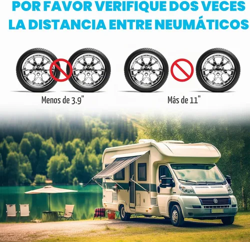 Vista 6 de Estabilizadores de Calzo de Rueda Giratorios para RV (Ajustados con Taladro), Estabilizadores de Calzo de Neumático de Servicio Pesado para TURNO