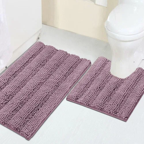 Vista 40 de Turquoize Alfombra de baño de chenilla de lujo para baño, extra absorbente, alfombra de ducha de microfibra antideslizante para baño, alfombra Aqua